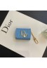 Dior ディオール エアーポッズ 4/プロ2/3ケース レザー 革製 airpods pro2ケース ネクタイ型 軽量airpods pro2キーファインダー airpods pro2/3ケース チエーン付きメンズ レディース