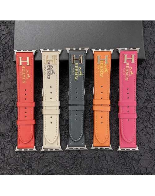 Hermes エルメスブランド apple watch 9/se2/ultra2ハンド  Apple Watch10  アップルウォッチ 8/SE2/ULTRAストラップ ファッション芸能人愛用 アップルウォッチ8/7バンド 調節可能