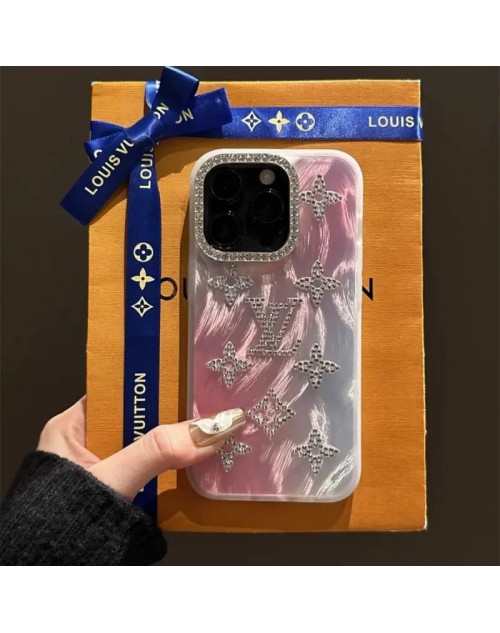 Lv ルイヴィトン アイフォン15 16プロマックス ケース キラキラ iphone 15 16 plus 14 pro maxケース 保護 アイフォン15プロマックス 16カバーきれいめ レディース