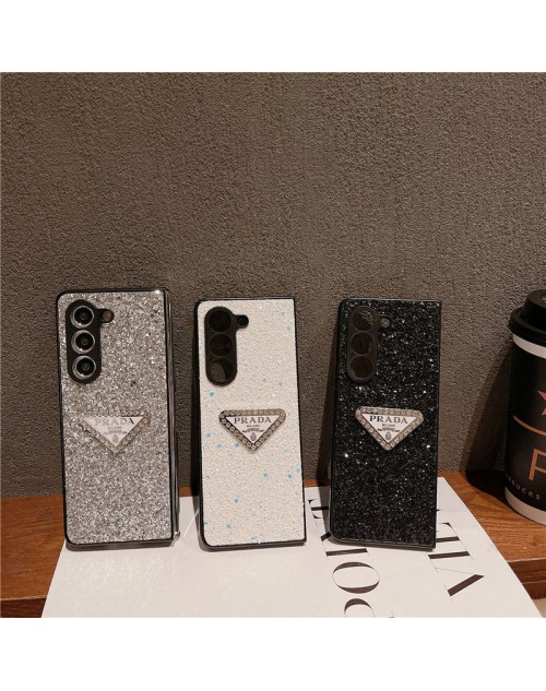 Prada プラダブランドGalaxy Z Flip 5 6ケース 折りたたみ Galaxy Z Fold 5カバー レディース ブランドギャラクシーZフォールド5 4 6ケース 大人気ブランド ギャラクシーZフォールド5 6ケース 韓国風