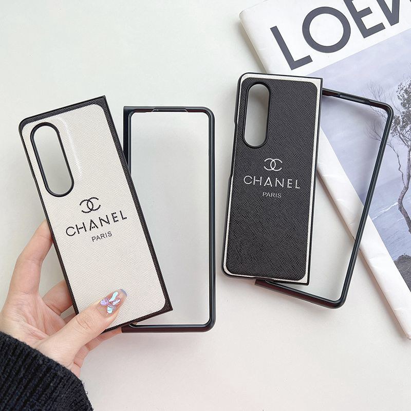 Chanel シャネルブランドGalaxy Z Fold 5 6ケース 折りたたみ