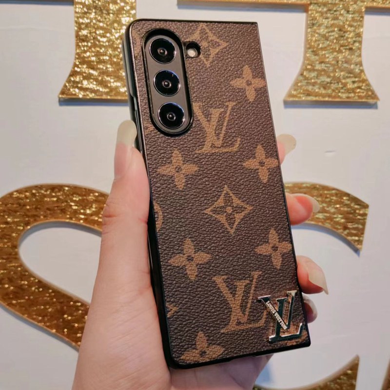 Lv ルイヴィトンgalaxy z fold 5 4ケース トランク型